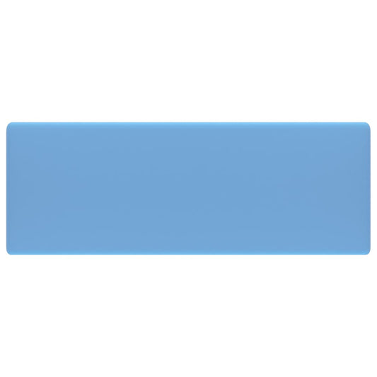 146945 vidaXL Luxury Basin Overflow Square Matt Light Blue 41x41 cm Ceramic
