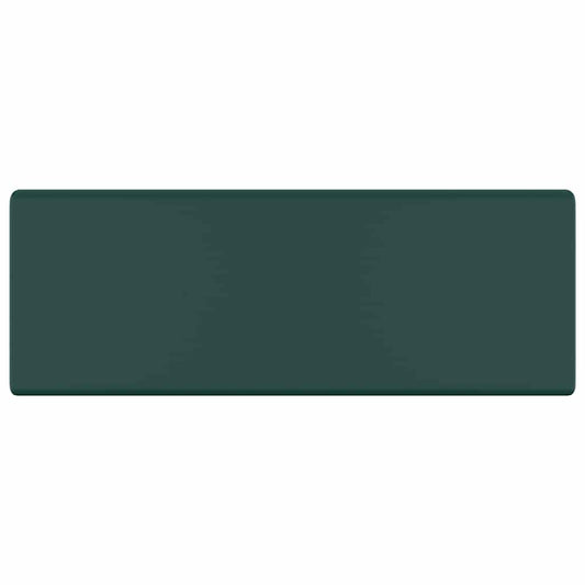 146948 vidaXL Luxury Basin Overflow Square Matt Dark Green 41x41 cm Ceramic