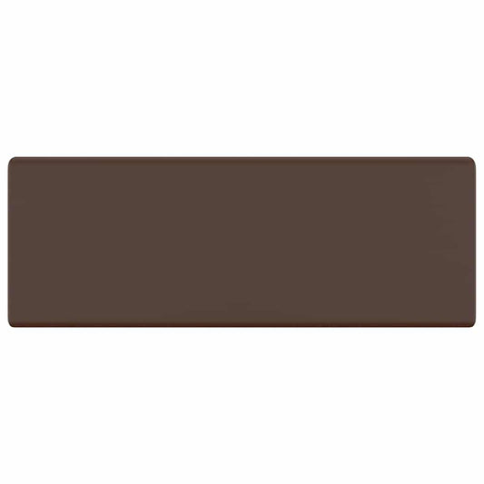 146951 vidaXL Luxury Basin Overflow Square Matt Dark Brown 41x41 cm Ceramic