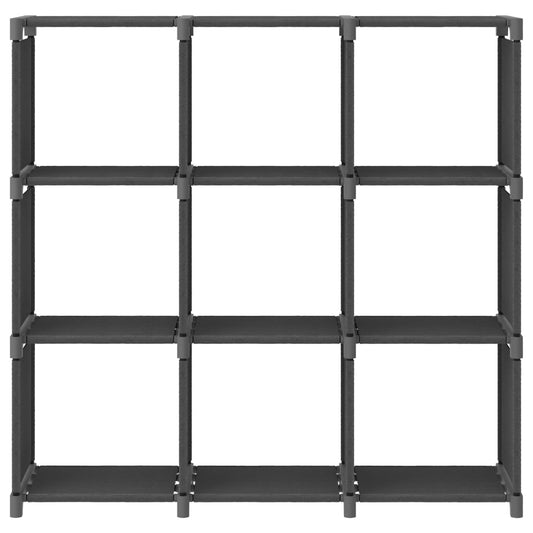 vidaXL 9-Cube Display Shelf Grey 103x30x107.5 cm Fabric