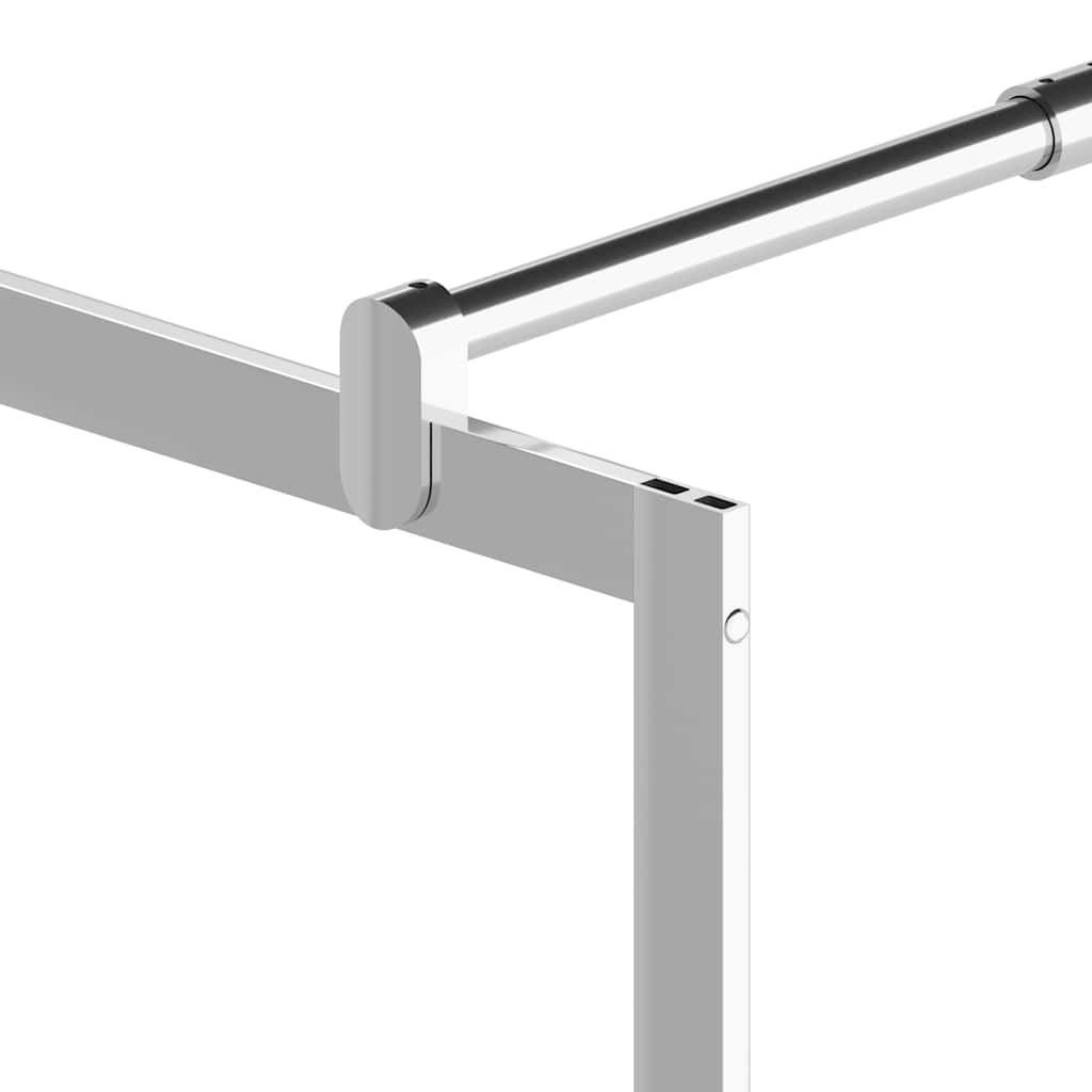 vidaXL Shower screens Silver 115 x 195 cm Glass and Aluminium