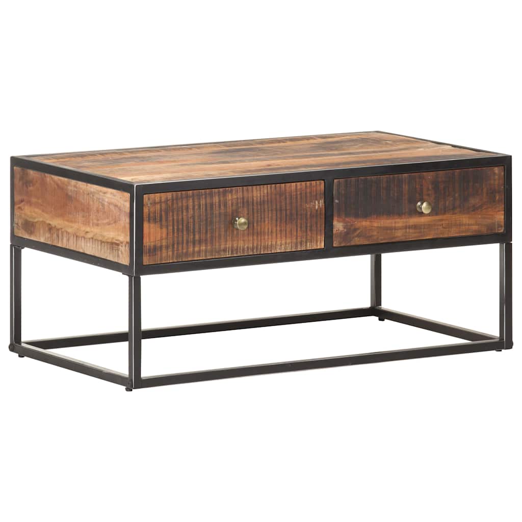 vidaXL Coffee Table 90x50x40 cm Rough Acacia Wood