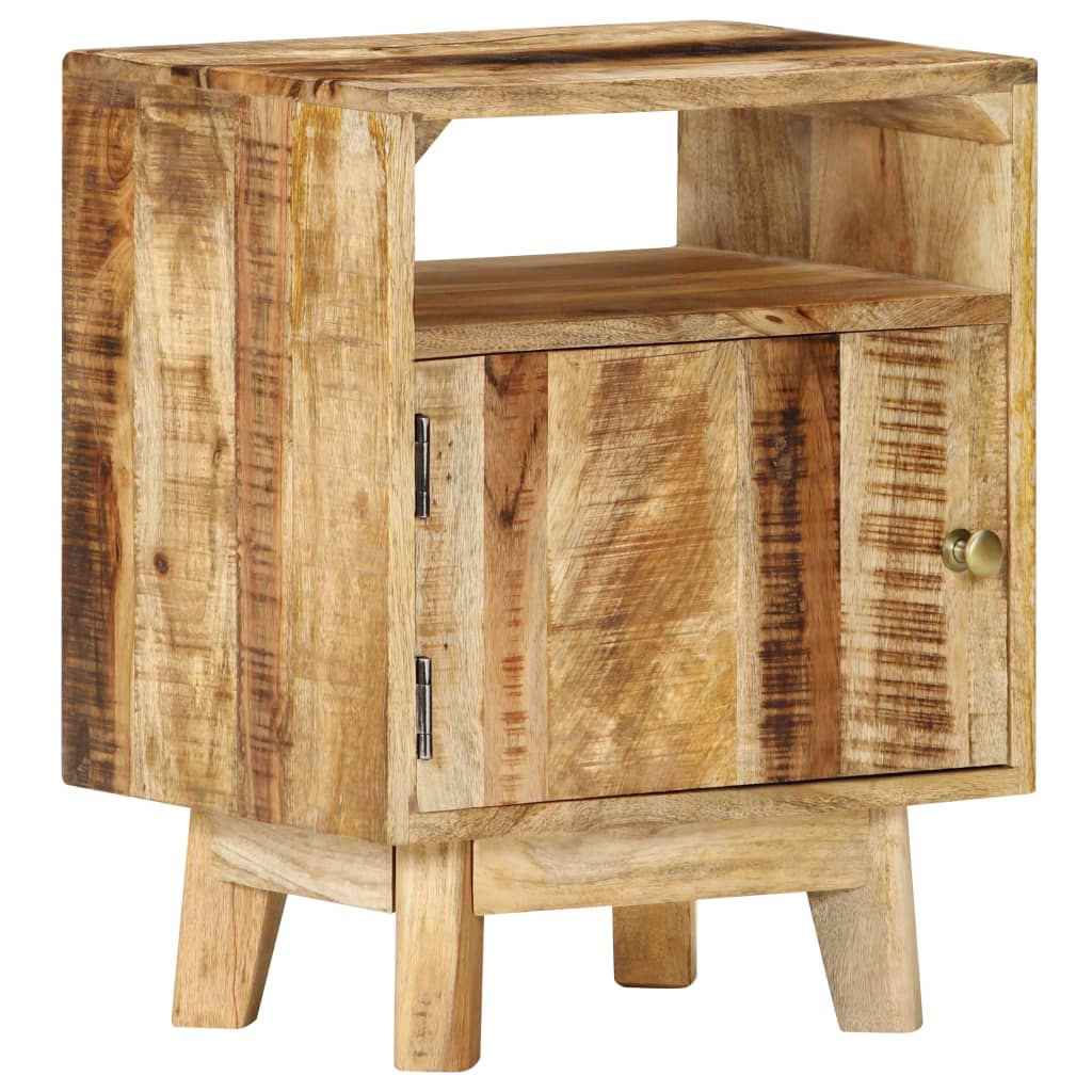 vidaXL Bedside Table 40x30x50 cm Rough Mango Wood