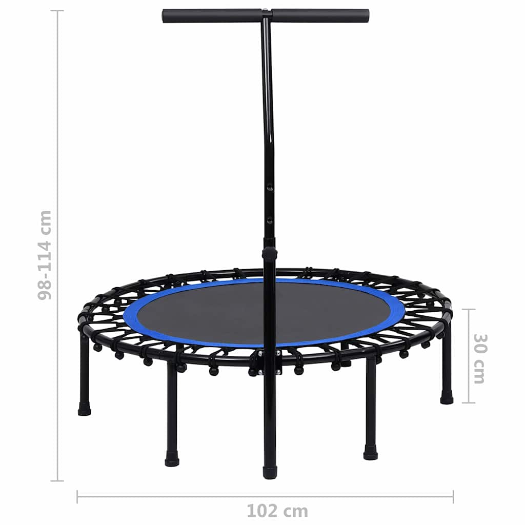 vidaXL Fitness Trampoline with Handle 102 cm