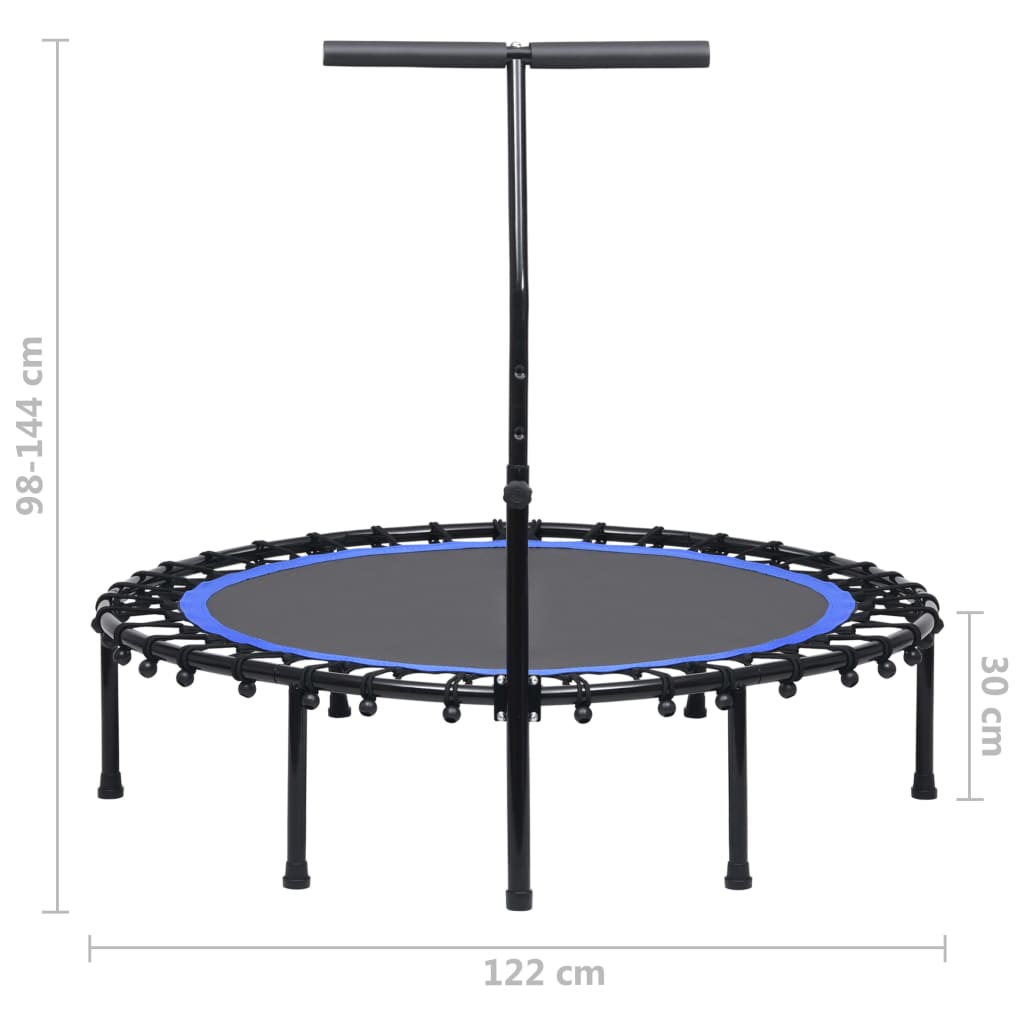 vidaXL Fitness Trampoline with Handle 122 cm