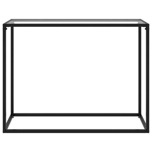 vidaXL Console Table Transparent 100x35x75 cm Tempered Glass