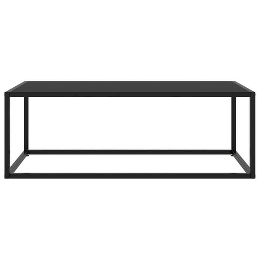 322880 vidaXL Coffee Table Black with Black Glass 100x50x35 cm