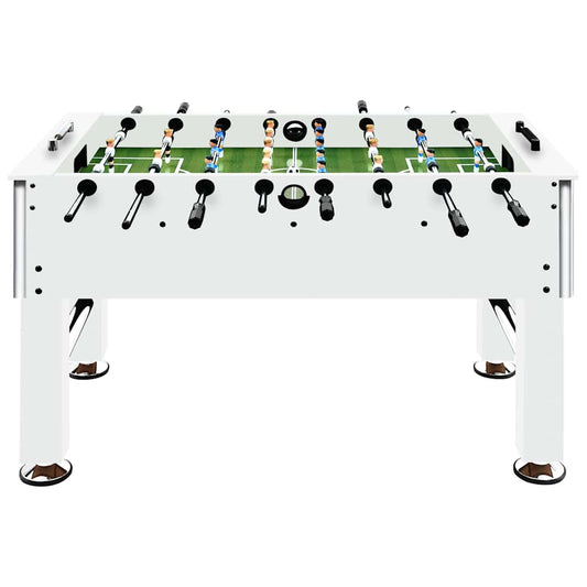 92501 vidaXL Football Table Steel 60 kg 140x74,5x87,5 cm White