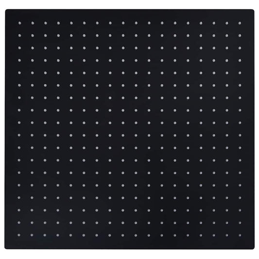 vidaXL Rain Shower Head Stainless Steel 50x50 cm Square Black
