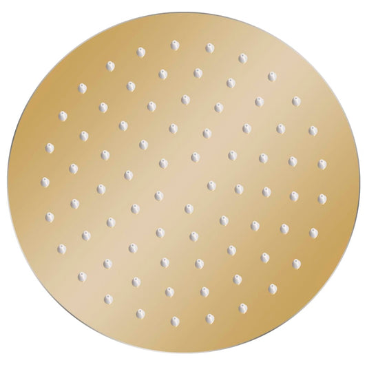 vidaXL Rain Shower Head Stainless Steel 20 cm Round Gold