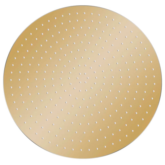 vidaXL Rain Shower Head Stainless Steel 40 cm Round Gold