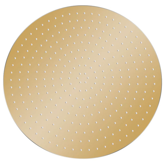 vidaXL Rain Shower Head Stainless Steel 40 cm Round Gold