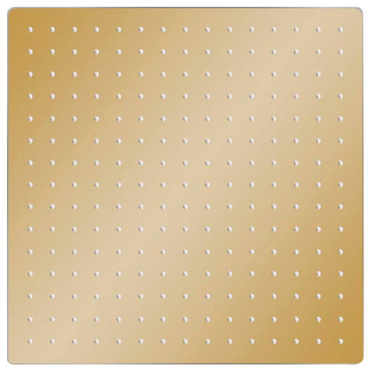 vidaXL Rain Shower Head Stainless Steel 40x40 cm Square Gold