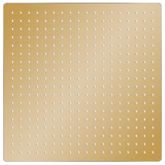vidaXL Rain Shower Head Stainless Steel 50x50 cm Square Gold