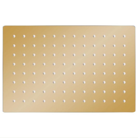 vidaXL Rain Shower Head Stainless Steel 30x20 cm Rectangular Gold