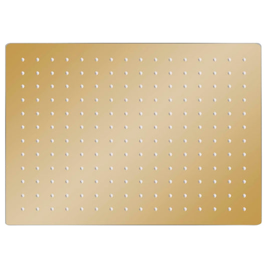 vidaXL Rain Shower Head Stainless Steel 40x30 cm Rectangular Gold