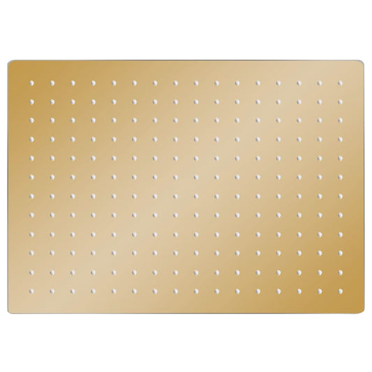 vidaXL Rain Shower Head Stainless Steel 40x30 cm Rectangular Gold
