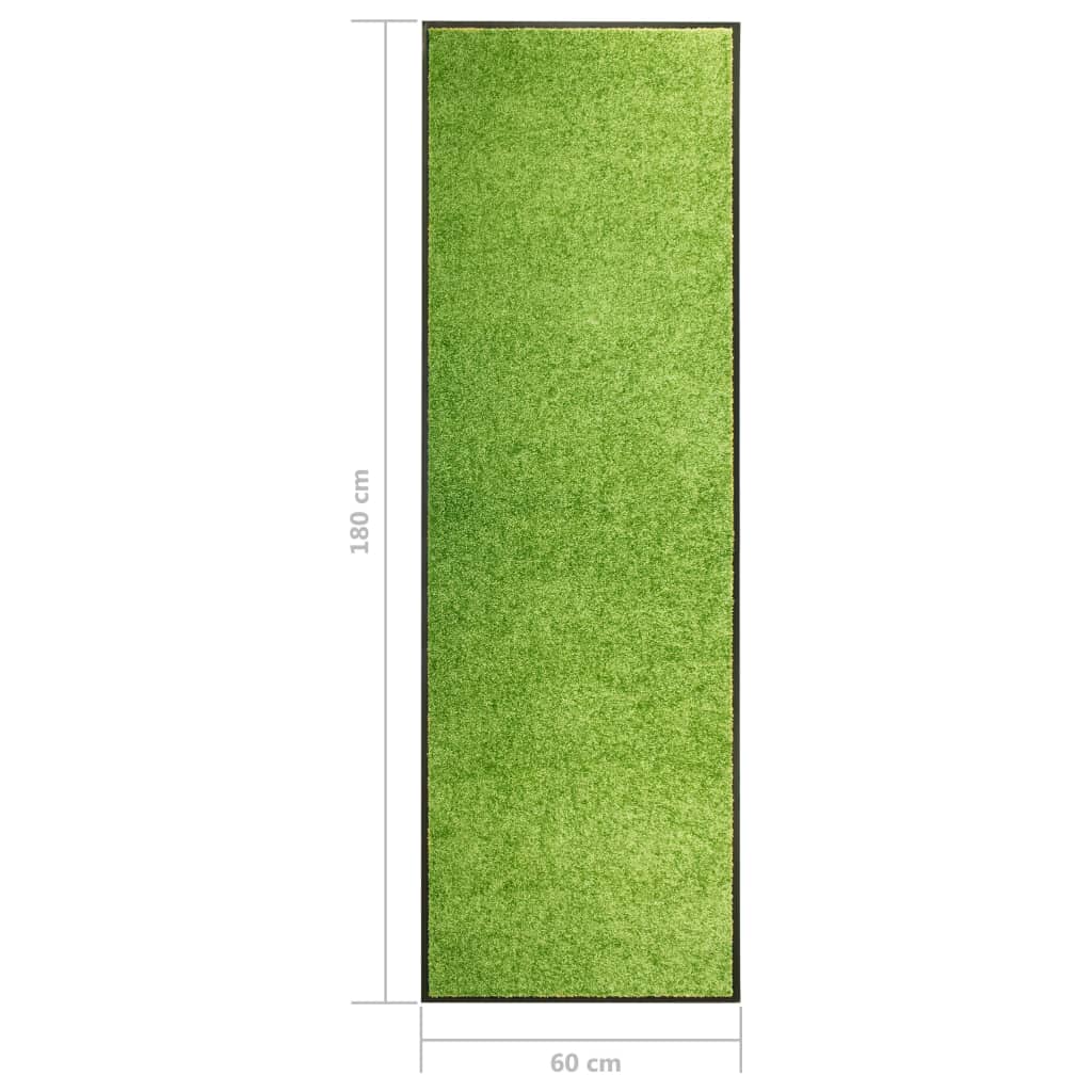 vidaXL Door Mat | Green | Polyamide and PVC | 180 x 60 cm | Non-slip | Door Mat