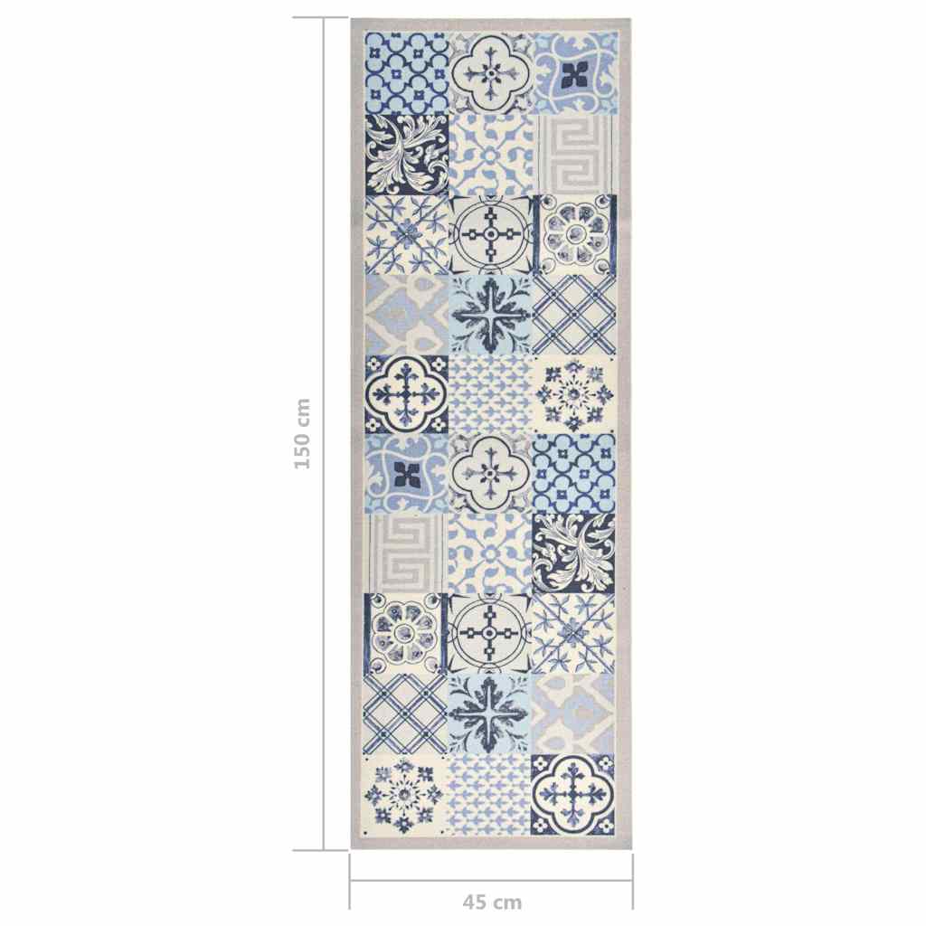 323483 vidaXL Kitchen Floor Mat Washable Mosaic 45x150 cm