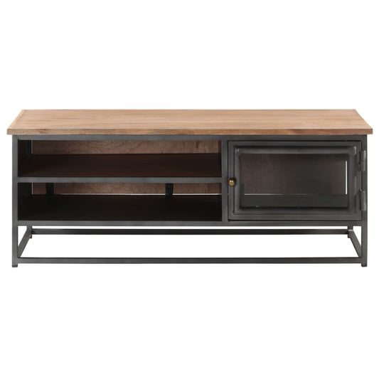 vidaXL Coffee Table Grey 90x50x35 cm Solid Acacia Wood