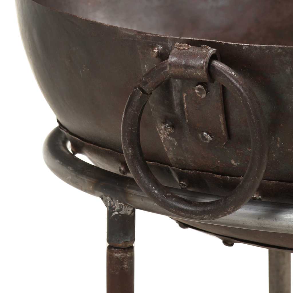 321944 vidaXL Rustic Fire Pit Ø 40 cm Iron