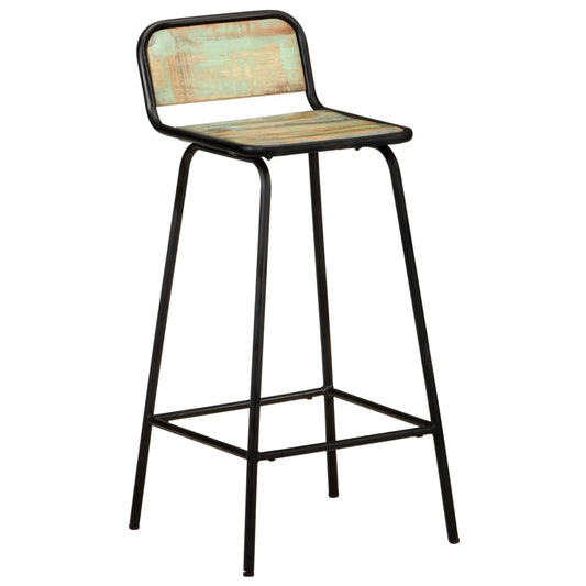 vidaXL Bar Chairs 2 pcs Solid Reclaimed Wood
