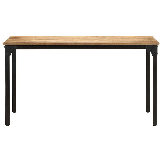 321973 vidaXL Dining Table 140x70x76 cm Rough Mango Wood