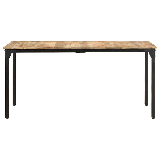 vidaXL Dining Table 160x80x76 cm Rough Mango Wood