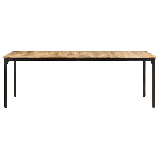 321977 vidaXL Dining Table 220x100x76 cm Rough Mango Wood