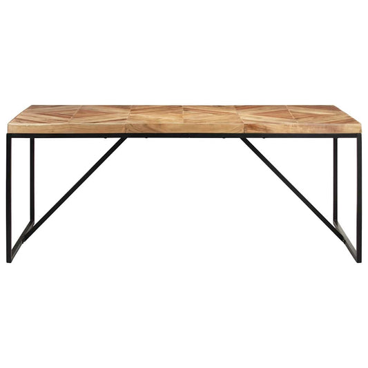 323552 vidaXL Dining Table 180x90x76 cm Solid Acacia and Mango Wood