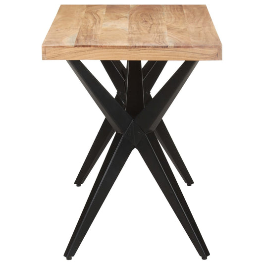 vidaXL Dining Table | Wooden Brown, Black