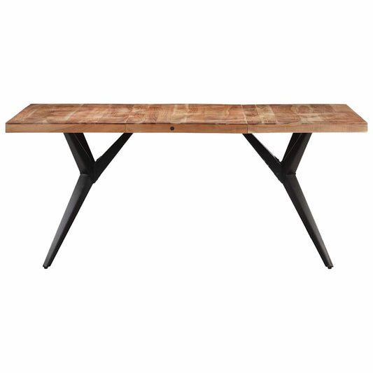 323565 vidaXL Dining Table 160x80x76 cm Solid Acacia Wood