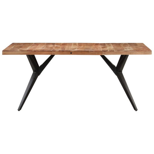 vidaXL Dining Table 160x80x76 cm Solid Acacia Wood