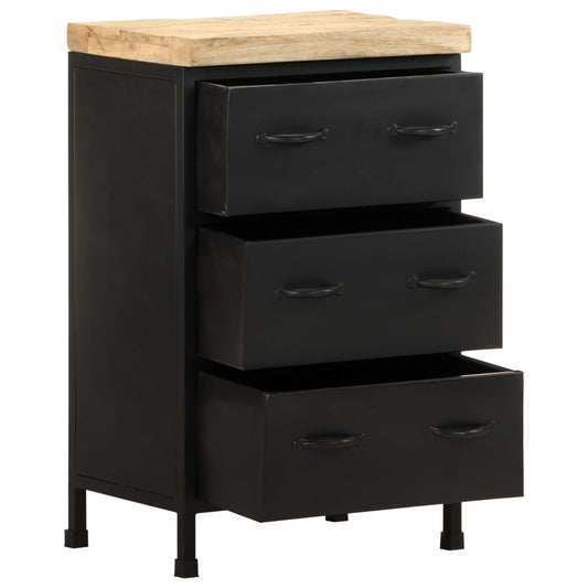 vidaXL Sideboard 47x35x76 cm Rough Mango Wood