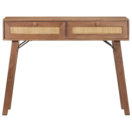 323598 vidaXL Console Table 100x35x76 cm Solid Mango Wood