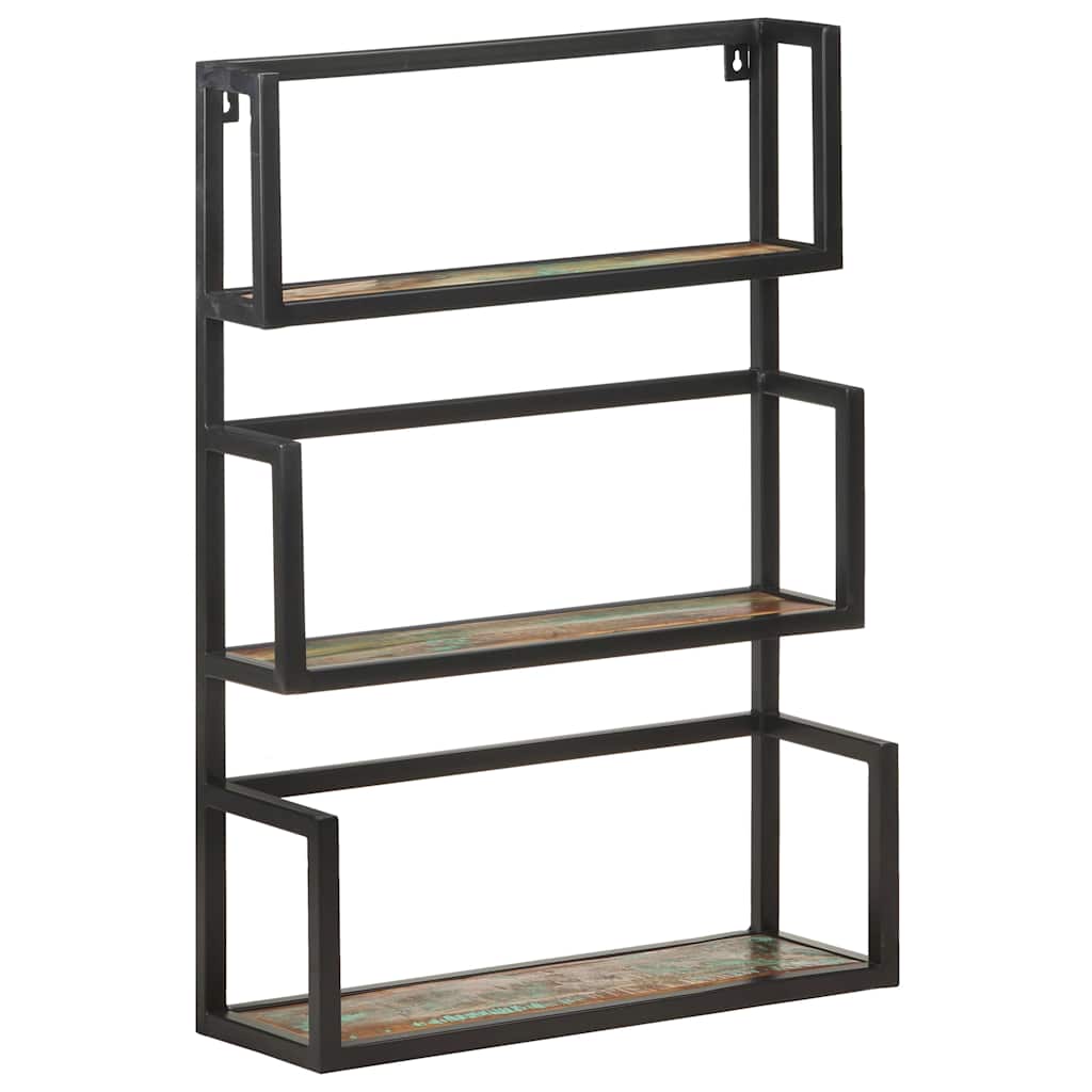 321075 vidaXL Wall Shelf 60x20x85 cm Solid Reclaimed Wood
