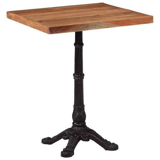 vidaXL Bistro Table 60x60x76 cm Solid Acacia Wood
