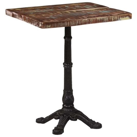 vidaXL Bistro Table 60x60x76 cm Solid Reclaimed Wood