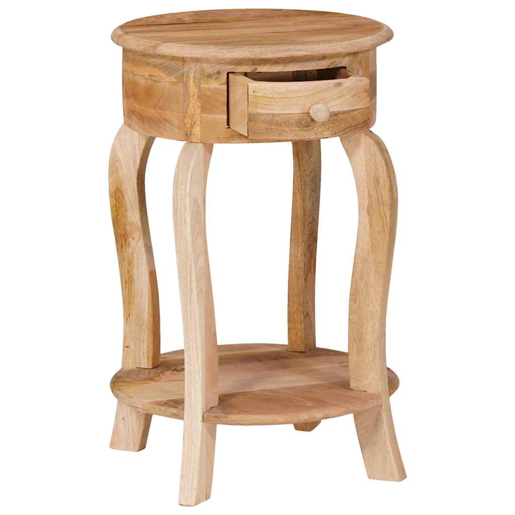 321789 vidaXL Side Table 37x37x61 cm Solid Mango Wood