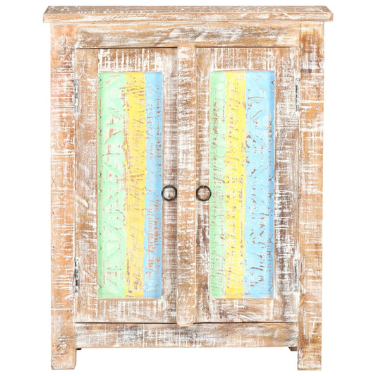 vidaXL Sideboard 61x35x76 cm Rough Acacia Wood