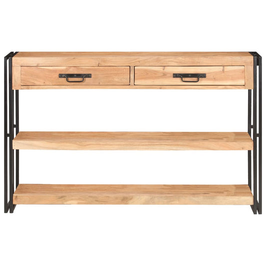 vidaXL Sideboard 120x30x75 cm Solid Acacia Wood