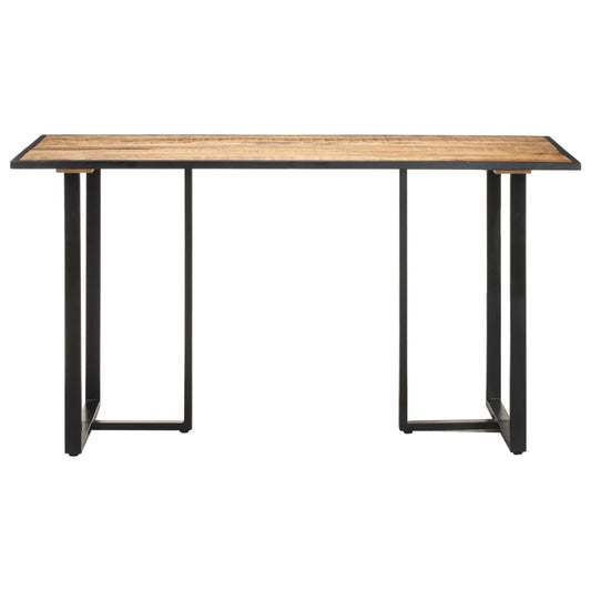 320691 vidaXL Dining Table 140 cm Rough Mango Wood