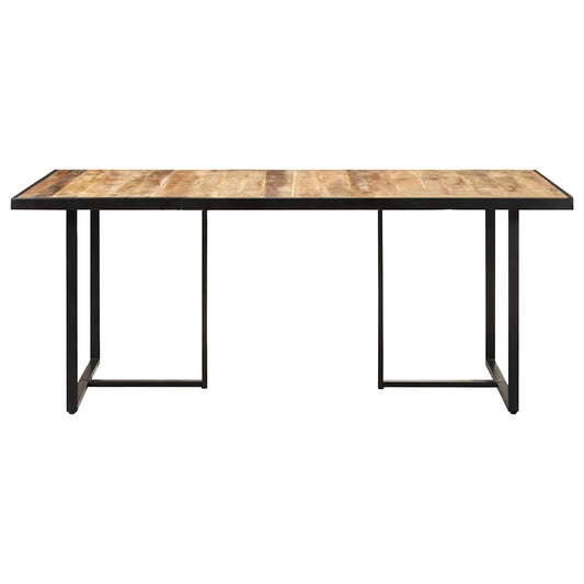 320693 vidaXL Dining Table 160 cm Rough Mango Wood