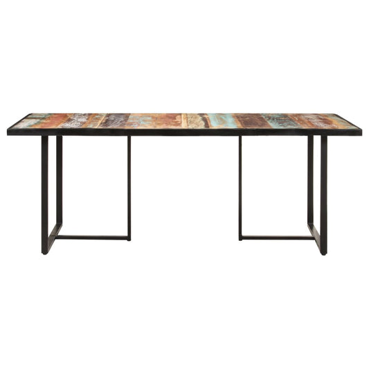 vidaXL Dining Table 200 cm Solid Reclaimed Wood