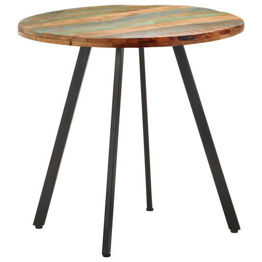 320484 vidaXL Dining Table 80 cm Solid Reclaimed Wood