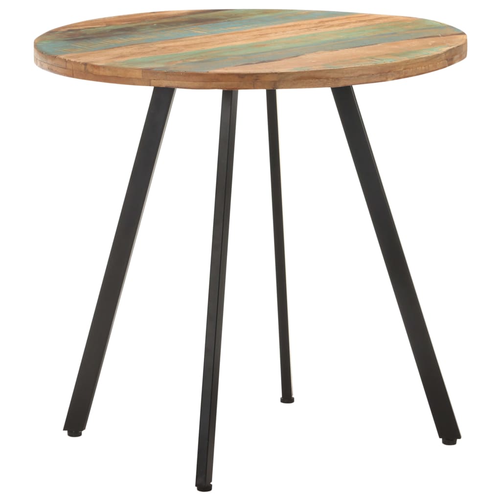 320484 vidaXL Dining Table 80 cm Solid Reclaimed Wood