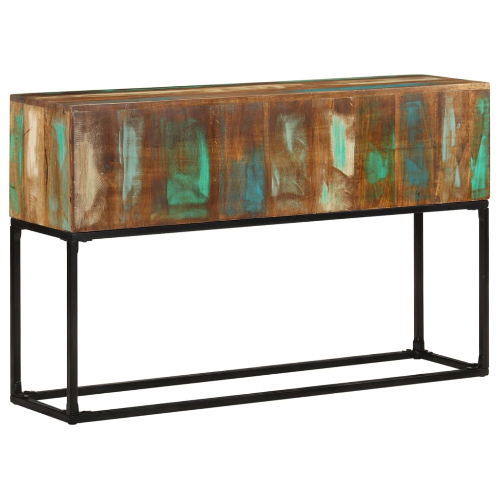 vidaXL Console Table | Brown base with blue, green, cream hues