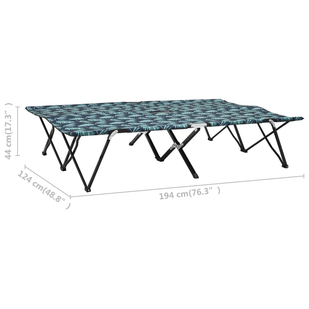 vidaXL Sun Lounger | Leaf Print