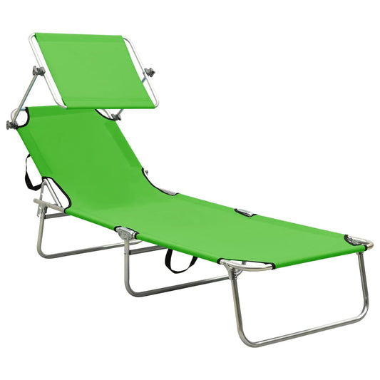 vidaXL Sun Lounger | Green