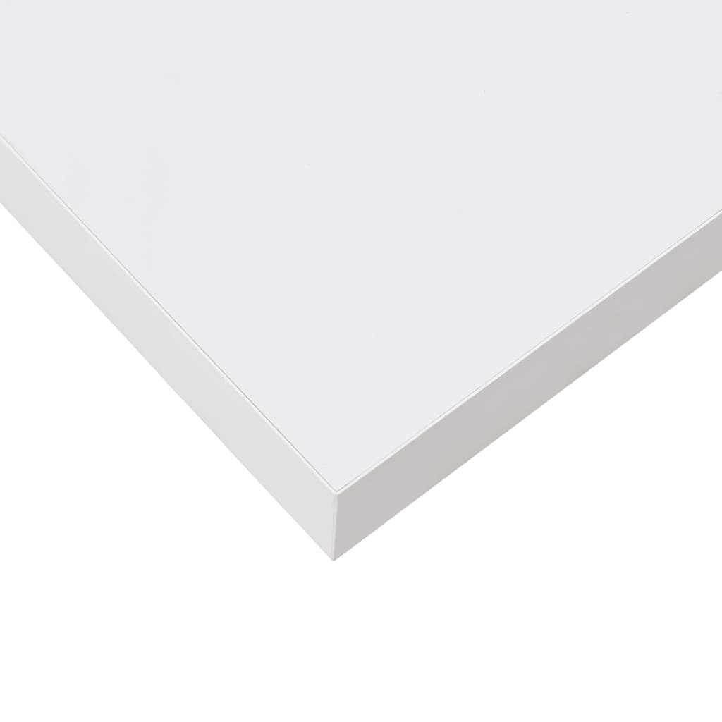 vidaXL Floating Wall Shelf High Gloss White 23x23.5x3.8 cm MDF